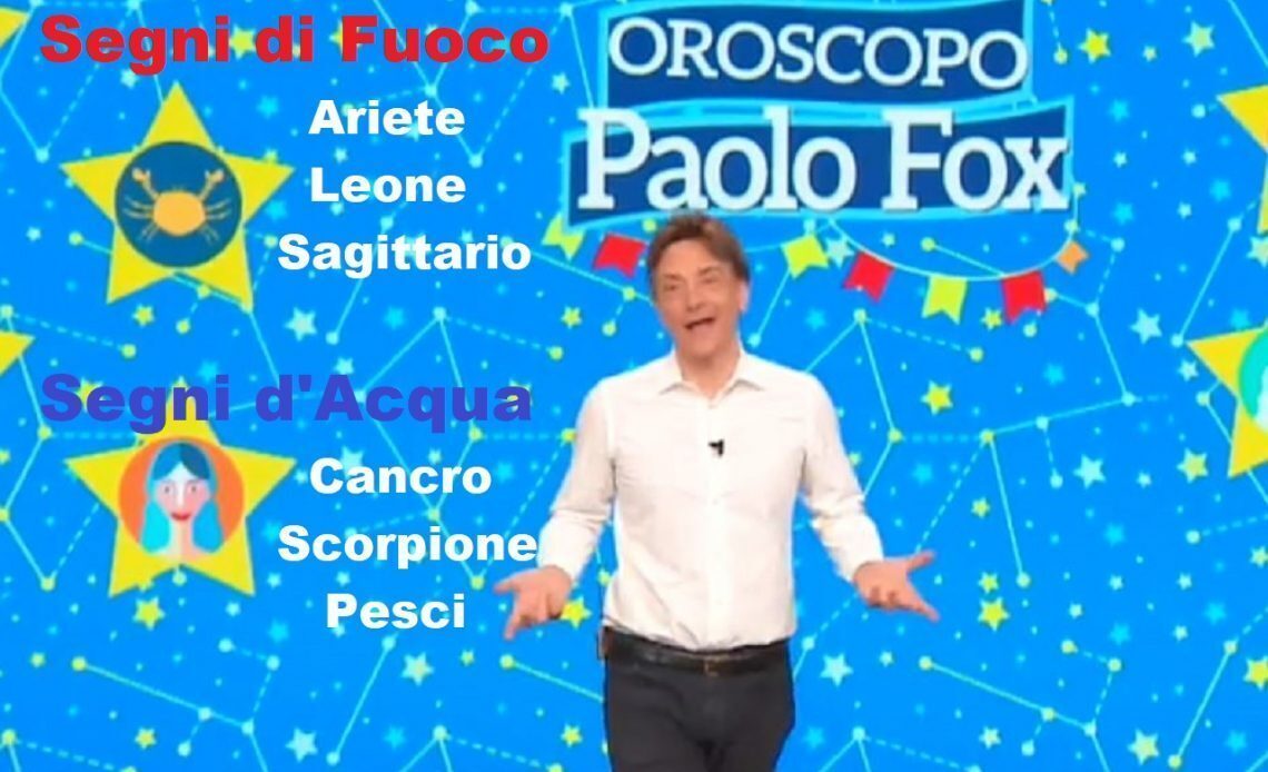 Oroscopo Paolo Fox 27/03/2020:segni di fuoco e di acqua