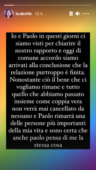 Maria Laura De Vitis ha annunciato la fine della storia con Paolo Brosio su Instagram